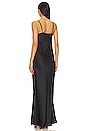 view 3 of 3 Leticia Silk Lace Split Maxi Dress in Black