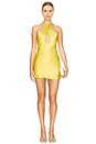 view 1 of 3 Sofia Cross Front Cut Out Mini Dress in Lime