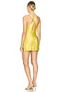 view 3 of 3 Sofia Cross Front Cut Out Mini Dress in Lime