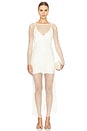 view 1 of 5 Kiara Long Sleeve Sheer Maxi Dress in Natural & Ivory