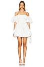 view 1 of 3 Maiori Off Shoulder Draped Bubble Mini Dress in Ivory