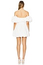 view 3 of 3 Maiori Off Shoulder Draped Bubble Mini Dress in Ivory