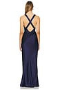 view 3 of 3 Camille Lace Cross Maxi Dress in Deep Midnight