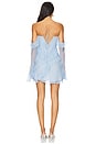 view 3 of 4 Layla Long Sleeve Ruffle Mini Dress in Sky