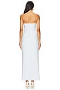 view 3 of 3 Lani Strapless Draped Maxi Dress in Sky