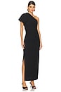 view 1 of 4 Beau Asymmetrical Midi Dress in Black