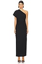 view 2 of 4 Beau Asymmetrical Midi Dress in Black