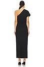 view 4 of 4 Beau Asymmetrical Midi Dress in Black