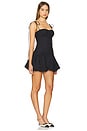 view 2 of 3 Maiori Gathered Bubble Mini Dress in Black