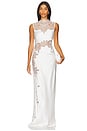 view 1 of 5 Stratus Lace High Neck Maxi Dress in Ivory