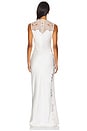 view 4 of 5 Stratus Lace High Neck Maxi Dress in Ivory