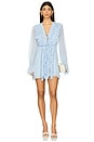 view 1 of 3 Emory Ruffle Mini Dress in Arcadian Blue