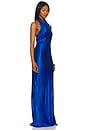 view 3 of 4 Tatum High Cowl Open Back Maxi Dress in Ultramarine