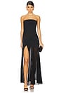 view 1 of 3 Blainey Strapless Draped Maxi Dress in Black