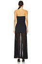 view 3 of 3 Blainey Strapless Draped Maxi Dress in Black