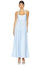 view 2 of 4 Maiori Halter Neck Maxi Dress in Cornflower Blue