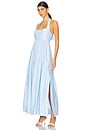 view 3 of 4 Maiori Halter Neck Maxi Dress in Cornflower Blue