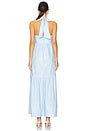 view 4 of 4 Maiori Halter Neck Maxi Dress in Cornflower Blue