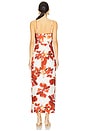 view 3 of 3 Ember Bustier Draped Maxi Dress in Blooming Blossom