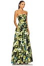view 2 of 3 WEYES 스트랩리스 티어드 맥시 드레스 in Botanical Floral