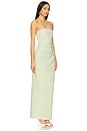 view 2 of 3 Lani Strapless Draped Maxi Dress in Pistachio