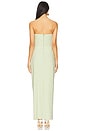view 3 of 3 Lani Strapless Draped Maxi Dress in Pistachio