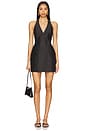 view 1 of 3 Otis Tailored Wrap Mini Dress in Black