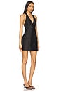 view 2 of 3 Otis Tailored Wrap Mini Dress in Black
