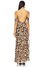 view 3 of 3 Goldie Ruffle Cowl Maxi Dress in Animal Effect