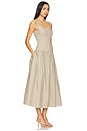 view 2 of 3 VESTIDO MIDI CON CUELLO CUADRADO MAIORI in Laurel Oak