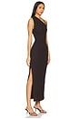 view 2 of 4 Beau Gathered Asymmetrical Maxi Dress in Espresso
