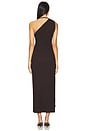 view 4 of 4 Beau Gathered Asymmetrical Maxi Dress in Espresso