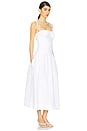 view 2 of 3 Blanc Gathered Bubble Midi Dress in Ivory
