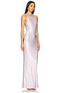 view 2 of 3 La Lune High Neck Ruched Maxi Dress in Lilac