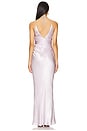 view 3 of 3 La Lune High Neck Ruched Maxi Dress in Lilac