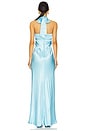 view 3 of 3 La Lune Ruched Halter Maxi Dress in Iceberg Blue