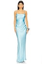 view 1 of 3 La Lune Lace Back Maxi Dress in Iceberg Blue