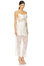view 2 of 3 La Lune Cumulus Silk Lace Maxi Dress in Ivory