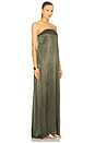 view 2 of 3 La Lune Strapless Column Maxi Dress in Forest