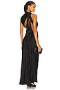 view 1 of 4 Agnes Draped Ruffle Maxi Dress in Black