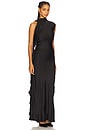 view 3 of 4 Agnes Draped Ruffle Maxi Dress in Black