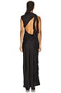 view 4 of 4 Agnes Draped Ruffle Maxi Dress in Black