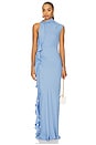 view 2 of 4 Rio Draped Ruffle Maxi Dress in Cornflower Blue