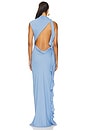 view 4 of 4 Rio Draped Ruffle Maxi Dress in Cornflower Blue