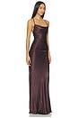 view 2 of 3 La Lune Lace Back Maxi Dress in Espresso