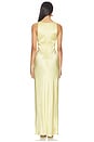 view 3 of 3 La Lune Low Twist Maxi Dress in Lemon