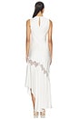 view 4 of 4 Simona Asymmetrical Panelled Maxi Dress in Coconut