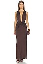 view 1 of 3 ROBE MAXI MIRO in Ristretto