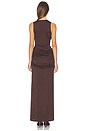 view 3 of 3 ROBE MAXI MIRO in Ristretto