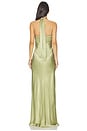 view 3 of 3 La Lune Ruched Halter Maxi Dress in Fern